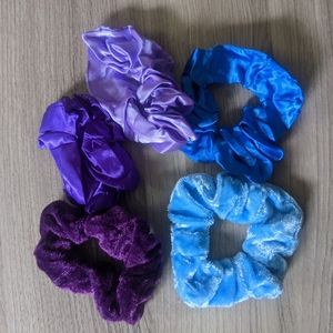 Purple and Blue Scrunchie set?